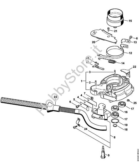 Scatola frizione, impianto di frenatura BT 131 BT 131 brand Stihl
